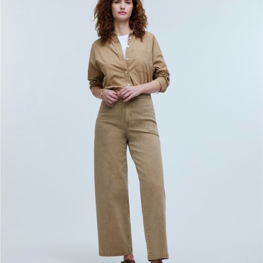 Madewell Women's Wide Leg Crop Pants